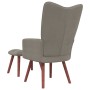 Entspannungssessel mit hellgrauem Samthocker von vidaXL, Sessel - Ref: Foro24-328062, Preis: 129,02 €, Rabatt: %