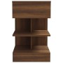 Mesita de noche madera contrachapada marrón roble 40x35x65 cm de vidaXL, Mesitas de noche - Ref: Foro24-816045, Precio: 51,74...