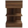Nachttisch aus braunem Eichensperrholz, 40 x 35 x 65 cm von vidaXL, Nachttische - Ref: Foro24-816045, Preis: 51,04 €, Rabatt: %
