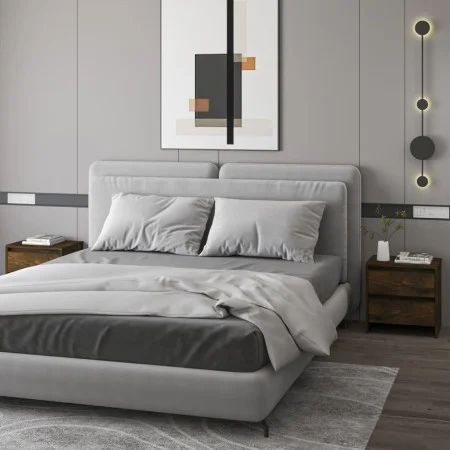 Nightstand 2 units smoked oak 45x34.5x44.5 cm by vidaXL, Nightstands - Ref: Foro24-813039, Price: 64,66 €, Discount: %