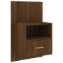 Mesita de noche de pared marrón roble de vidaXL, Mesitas de noche - Ref: Foro24-816968, Precio: 47,02 €, Descuento: %