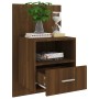 Mesita de noche de pared marrón roble de vidaXL, Mesitas de noche - Ref: Foro24-816968, Precio: 47,02 €, Descuento: %