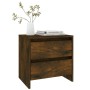 Nachttisch 2 Einheiten Räuchereiche 45x34,5x44,5 cm von vidaXL, Nachttische - Ref: Foro24-813039, Preis: 65,39 €, Rabatt: %
