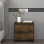 Nachttisch 2 Einheiten Räuchereiche 45x34,5x44,5 cm von vidaXL, Nachttische - Ref: Foro24-813039, Preis: 65,39 €, Rabatt: %