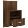 Mesita de noche de pared marrón roble de vidaXL, Mesitas de noche - Ref: Foro24-816968, Precio: 47,02 €, Descuento: %