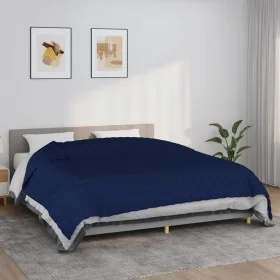 Gewichtsdecke aus blauem Stoff, 220 x 260 cm, 11 kg von vidaXL, Decken - Ref: Foro24-350748, Preis: 92,02 €, Rabatt: %