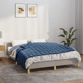 Decke mit Gewicht, blauer Stoff, 150x200 cm, 7 kg. von vidaXL, Decken - Ref: Foro24-350792, Preis: 75,03 €, Rabatt: %