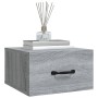 Wand-Nachttische 2 Stück Sonoma grau Farbe 35x35x20 cm von vidaXL, Nachttische - Ref: Foro24-817582, Preis: 42,88 €, Rabatt: %