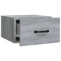 Wand-Nachttische 2 Stück Sonoma grau Farbe 35x35x20 cm von vidaXL, Nachttische - Ref: Foro24-817582, Preis: 42,88 €, Rabatt: %