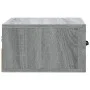 Wall-mounted bedside tables 2 units in Sonoma gray color 35x35x20 cm by vidaXL, Nightstands - Ref: Foro24-817582, Price: 42,2...