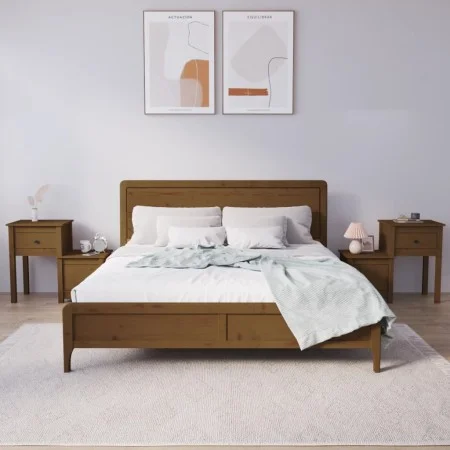 Nightstands 2 pcs honey brown pine wood 79.5x38x65.5 cm by vidaXL, Nightstands - Ref: Foro24-814546, Price: 119,34 €, Discoun...