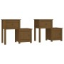 Nachttische 2 Stück honigbraunes Kiefernholz 79,5x38x65,5 cm von vidaXL, Nachttische - Ref: Foro24-814546, Preis: 120,47 €, R...