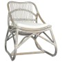 Gray linen rattan chair by vidaXL, Armchairs - Ref: Foro24-325482, Price: 139,48 €, Discount: %