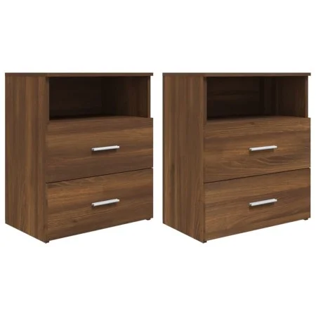 Bedside tables 2 units brown oak 50x32x60 cm by vidaXL, Nightstands - Ref: Foro24-815863, Price: 116,97 €, Discount: %