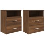Bedside tables 2 units brown oak 50x32x60 cm by vidaXL, Nightstands - Ref: Foro24-815863, Price: 119,38 €, Discount: %