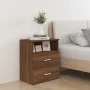 Bedside tables 2 units brown oak 50x32x60 cm by vidaXL, Nightstands - Ref: Foro24-815863, Price: 116,97 €, Discount: %