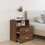 Bedside tables 2 units brown oak 50x32x60 cm by vidaXL, Nightstands - Ref: Foro24-815863, Price: 116,97 €, Discount: %