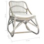 Gray linen rattan chair by vidaXL, Armchairs - Ref: Foro24-325482, Price: 139,48 €, Discount: %