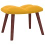 Relax armchair with yellow mustard velvet footstool by vidaXL, Armchairs - Ref: Foro24-328069, Price: 125,62 €, Discount: %