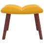 Relax armchair with yellow mustard velvet footstool by vidaXL, Armchairs - Ref: Foro24-328069, Price: 125,62 €, Discount: %