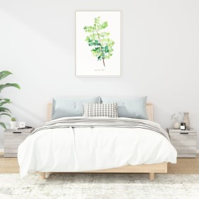 Bedside tables 2 units in Sonoma grey color 40x39x40 cm by vidaXL, Nightstands - Ref: Foro24-817030, Price: 53,53 €, Discount: %