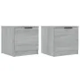 Mesitas de noche 2 unidades color gris Sonoma 40x39x40 cm de vidaXL, Mesitas de noche - Ref: Foro24-817030, Precio: 52,94 €, ...