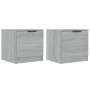 Nachttische 2 Einheiten Farbe Sonoma grau 40x39x40 cm von vidaXL, Nachttische - Ref: Foro24-817030, Preis: 53,53 €, Rabatt: %
