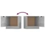 Mesitas de noche 2 unidades color gris Sonoma 40x39x40 cm de vidaXL, Mesitas de noche - Ref: Foro24-817030, Precio: 52,94 €, ...