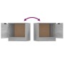 Nachttische 2 Einheiten Farbe Sonoma grau 40x39x40 cm von vidaXL, Nachttische - Ref: Foro24-817030, Preis: 53,53 €, Rabatt: %