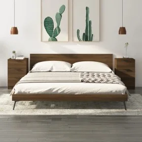 Mesitas de noche 2 unidades marrón roble 40x36x65 cm de vidaXL, Mesitas de noche - Ref: Foro24-817056, Precio: 92,32 €, Descu...