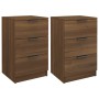 Mesitas de noche 2 unidades marrón roble 40x36x65 cm de vidaXL, Mesitas de noche - Ref: Foro24-817056, Precio: 93,84 €, Descu...