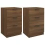 Nightstands 2 units oak brown 40x36x65 cm by vidaXL, Nightstands - Ref: Foro24-817056, Price: 93,64 €, Discount: %
