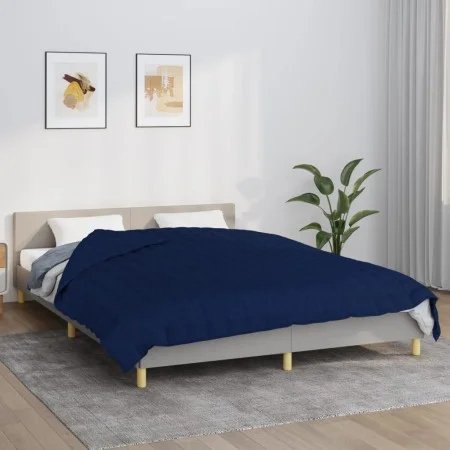 Gewichtsdecke aus blauem Stoff, 220 x 240 cm, 15 kg von vidaXL, Decken - Ref: Foro24-3154810, Preis: 108,85 €, Rabatt: %