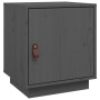 Solid pine wood bedside table in gray, 40x34x45 cm by vidaXL, Nightstands - Ref: Foro24-818279, Price: 36,91 €, Discount: %
