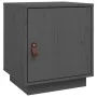 Solid pine wood bedside table in gray, 40x34x45 cm by vidaXL, Nightstands - Ref: Foro24-818279, Price: 36,91 €, Discount: %