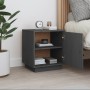 Solid pine wood bedside table in gray, 40x34x45 cm by vidaXL, Nightstands - Ref: Foro24-818279, Price: 36,91 €, Discount: %