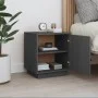 Solid pine wood bedside table in gray, 40x34x45 cm by vidaXL, Nightstands - Ref: Foro24-818279, Price: 36,91 €, Discount: %