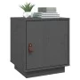 Solid pine wood bedside table in gray, 40x34x45 cm by vidaXL, Nightstands - Ref: Foro24-818279, Price: 36,91 €, Discount: %