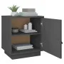 Solid pine wood bedside table in gray, 40x34x45 cm by vidaXL, Nightstands - Ref: Foro24-818279, Price: 36,91 €, Discount: %