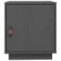 Mesita de noche madera maciza de pino gris 40x34x45 cm de vidaXL, Mesitas de noche - Ref: Foro24-818279, Precio: 36,91 €, Des...