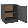 Solid pine wood bedside table in gray, 40x34x45 cm by vidaXL, Nightstands - Ref: Foro24-818279, Price: 36,91 €, Discount: %