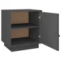Solid pine wood bedside table in gray, 40x34x45 cm by vidaXL, Nightstands - Ref: Foro24-818279, Price: 36,91 €, Discount: %