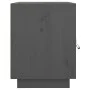 Solid pine wood bedside table in gray, 40x34x45 cm by vidaXL, Nightstands - Ref: Foro24-818279, Price: 36,91 €, Discount: %