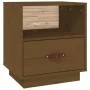Mesita de noche madera maciza de pino marrón miel 40x34x45 cm de vidaXL, Mesitas de noche - Ref: Foro24-818301, Precio: 39,64...