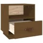 Honigbrauner Nachttisch aus massivem Kiefernholz, 40 x 34 x 45 cm von vidaXL, Nachttische - Ref: Foro24-818301, Preis: 39,64 ...