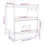 Mesita de noche madera maciza de pino marrón miel 40x34x45 cm de vidaXL, Mesitas de noche - Ref: Foro24-818301, Precio: 39,64...