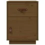 Bedside table solid honey brown pine wood 40x34x55 cm by vidaXL, Nightstands - Ref: Foro24-818311, Price: 42,37 €, Discount: %