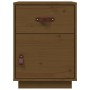 Mesita de noche madera maciza de pino marrón miel 40x34x55 cm de vidaXL, Mesitas de noche - Ref: Foro24-818311, Precio: 42,37...