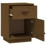 Bedside table solid honey brown pine wood 40x34x55 cm by vidaXL, Nightstands - Ref: Foro24-818311, Price: 42,37 €, Discount: %