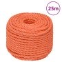 Cuerda de trabajo polipropileno naranja 20 mm 25 m en Sogas y cuerdas metálicas | Comprar online en Foro24